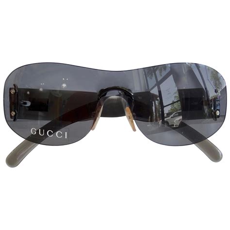 womens gucci black sunglasses|Gucci rimless sunglasses for women.